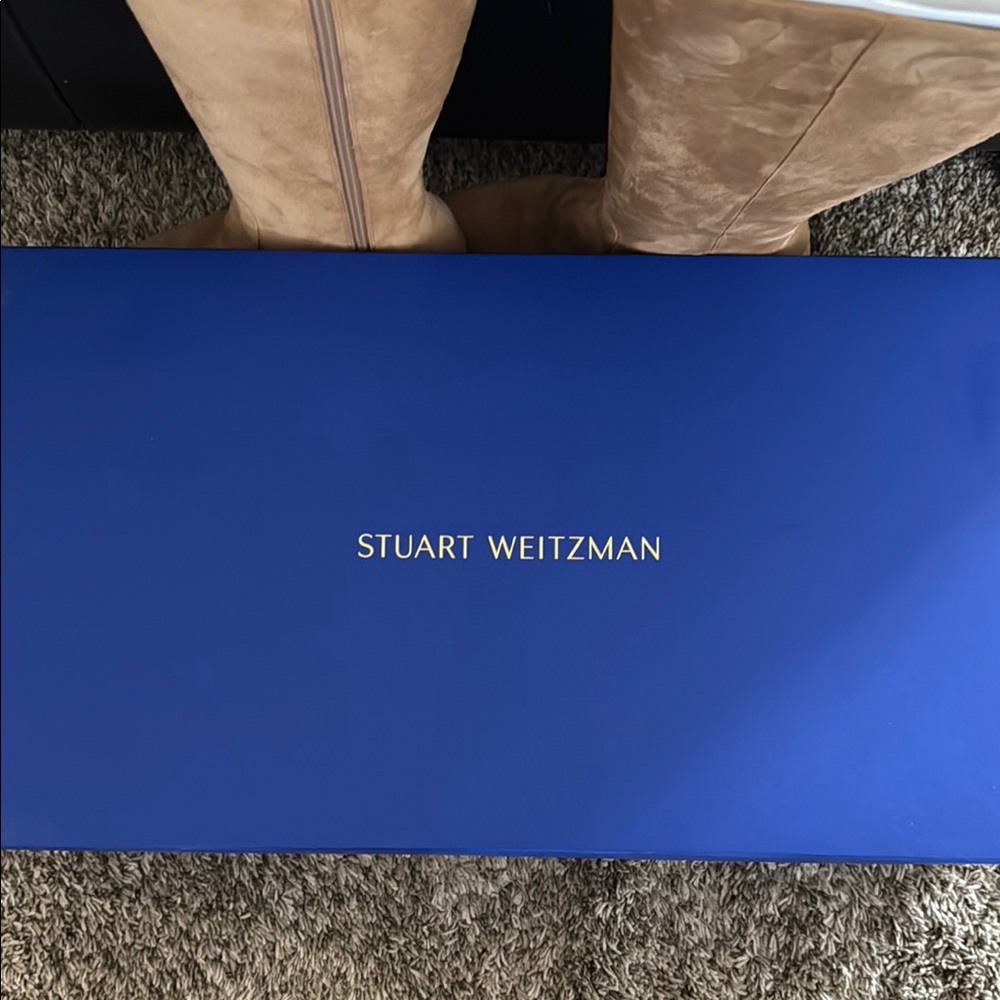 Stuart Weitzman Tan Suede Knee-High Boots - Picture 12 of 12